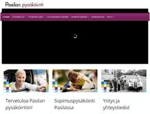 Tablet Screenshot of pasilanpysakointi.fi